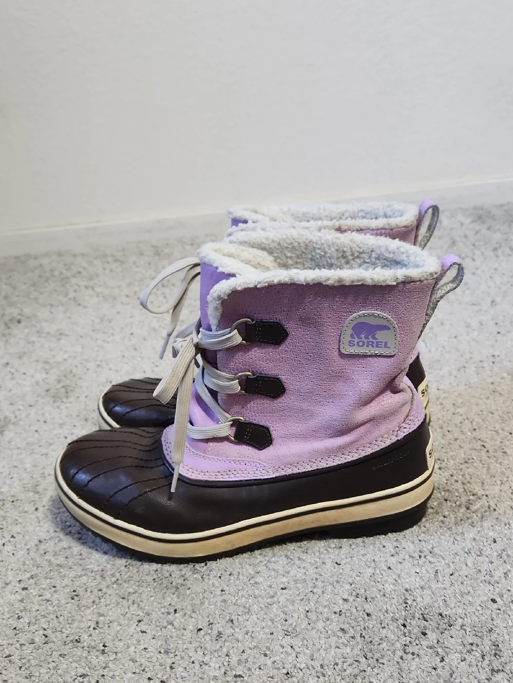 Sorel Tivoli II Waterproof Boots Purple/Brown Women's Size 7